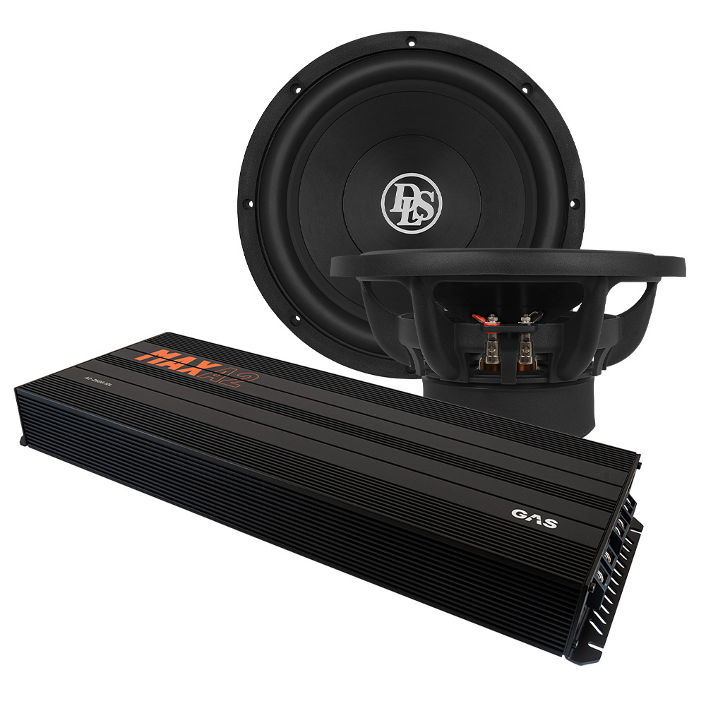 2-pack DLS Reference RCW12.D2 i GAS MAX A2-2500.1DL, zestaw basowy