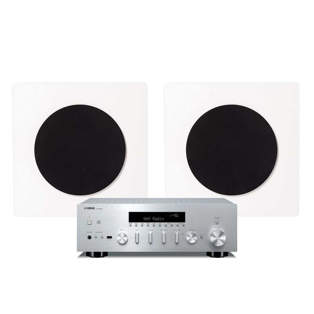Yamaha R-N600A i DLS Flatbox D-One, zestaw stereo