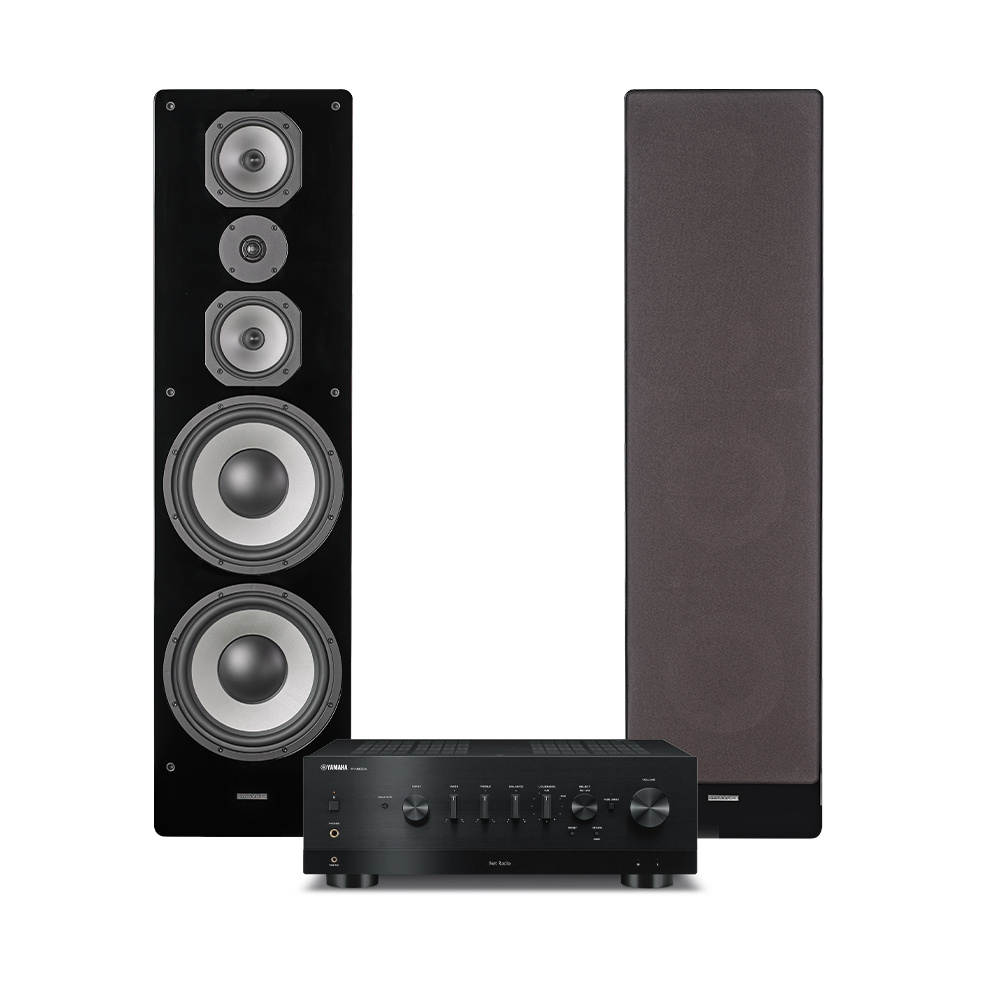 Yamaha R-N800A i Dynavoice Challenger M-105, zestaw stereo