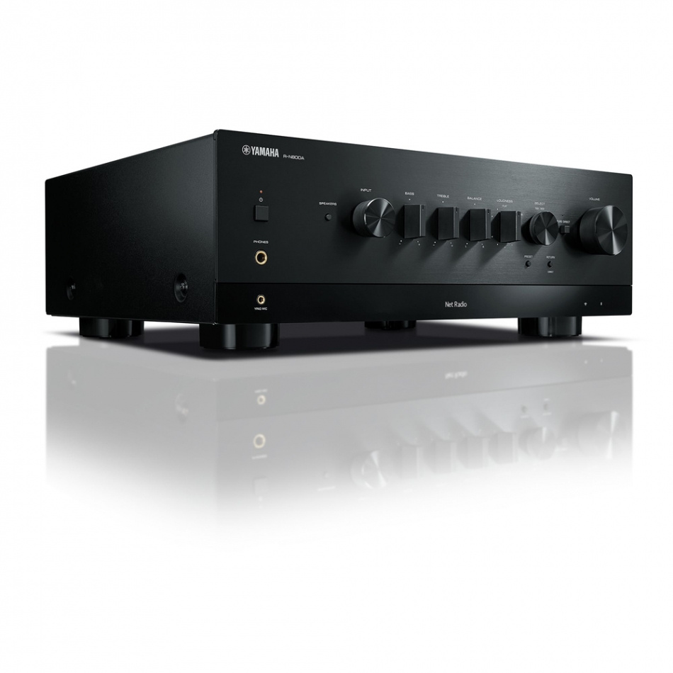 Zestaw stereo Yamaha R-N800A z Dynavoice Definition DF-8II w kolorze czarnym