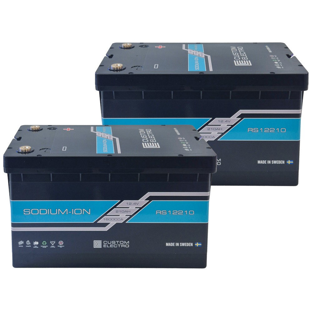 Zestaw baterii, 2-pack CustomElectro RS 12-210 Sodium-Ion