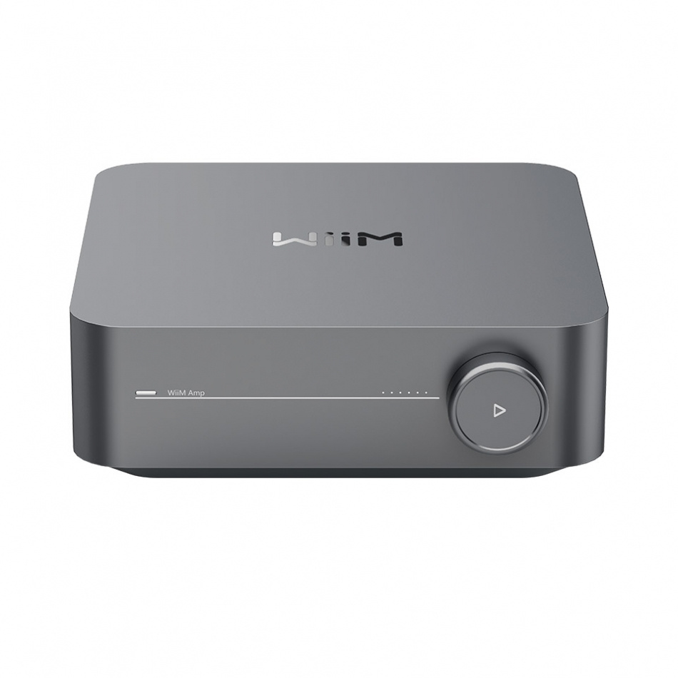 Wiim Amp Pro z Klipsch RSM-650, zestaw zewnętrzny w białym kolorze