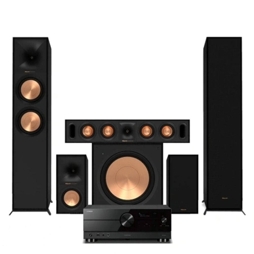 Yamaha RX-A2A z głośnikami Klipsch Reference, zestaw kina domowego 5.1