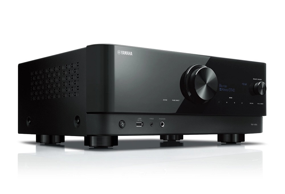 Yamaha RX-V6A i Dynavoice Challenger M-105 EX v.4 Facet zestaw kina domowego 5.1, czarny