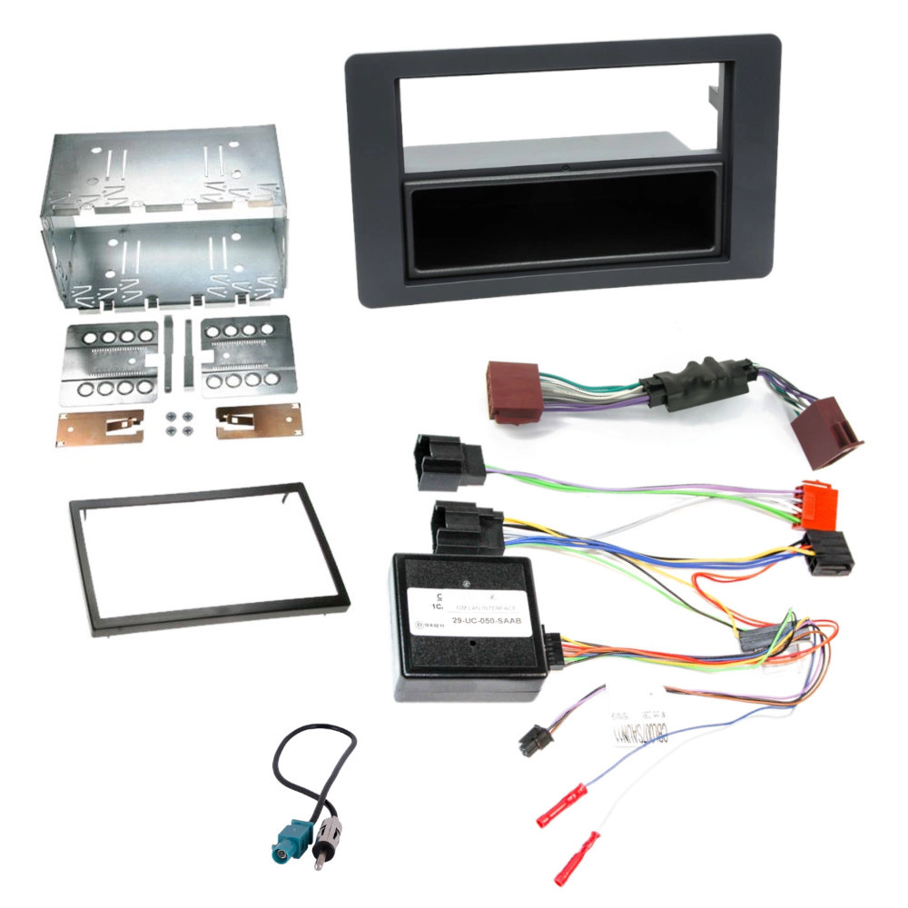 Zestaw instalacyjny 1/2-DIN do Saab 9-5 2006-2010 (z obsługą z kierownicy)