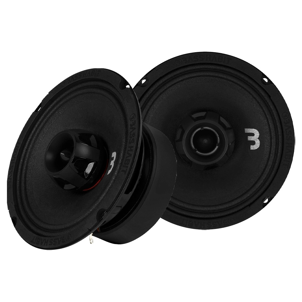 2-pak Bass Habit SPL Elite SE165CX, 6,5-calowe głośniki współosiowe