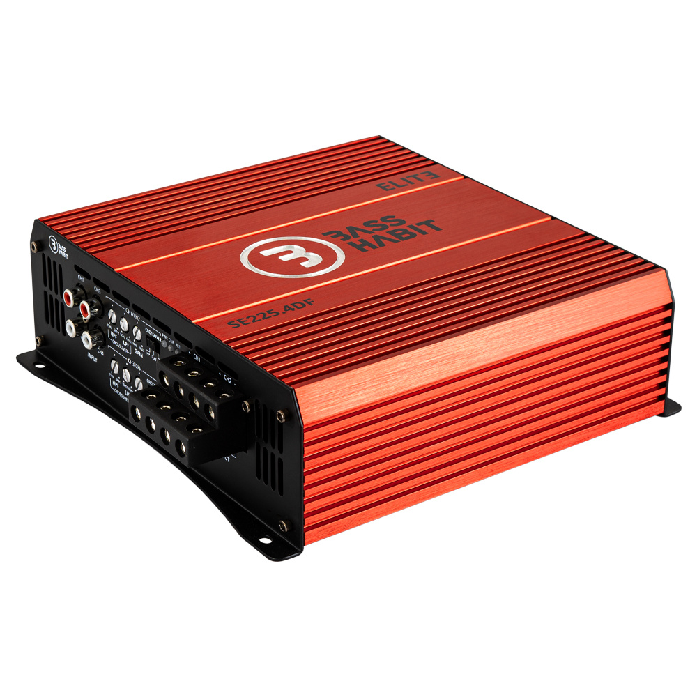 Bass Habit SPL Elite SE200CX & SE225.4DF, pakiet SPL do półki tylnej z wzmacniaczem