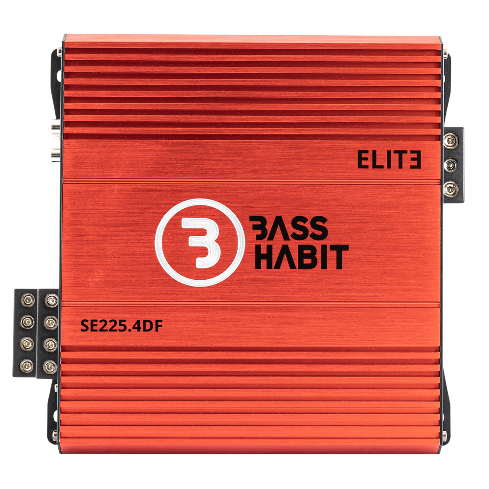Bass Habit SPL Elite SE200CX & SE225.4DF, pakiet SPL do półki tylnej z wzmacniaczem