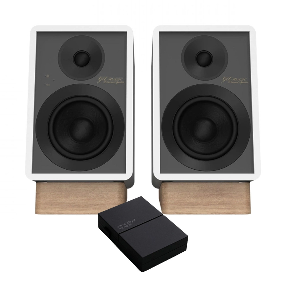 Onkyo GX-30ARC w kolorze białym z Atonemo Streamplayer