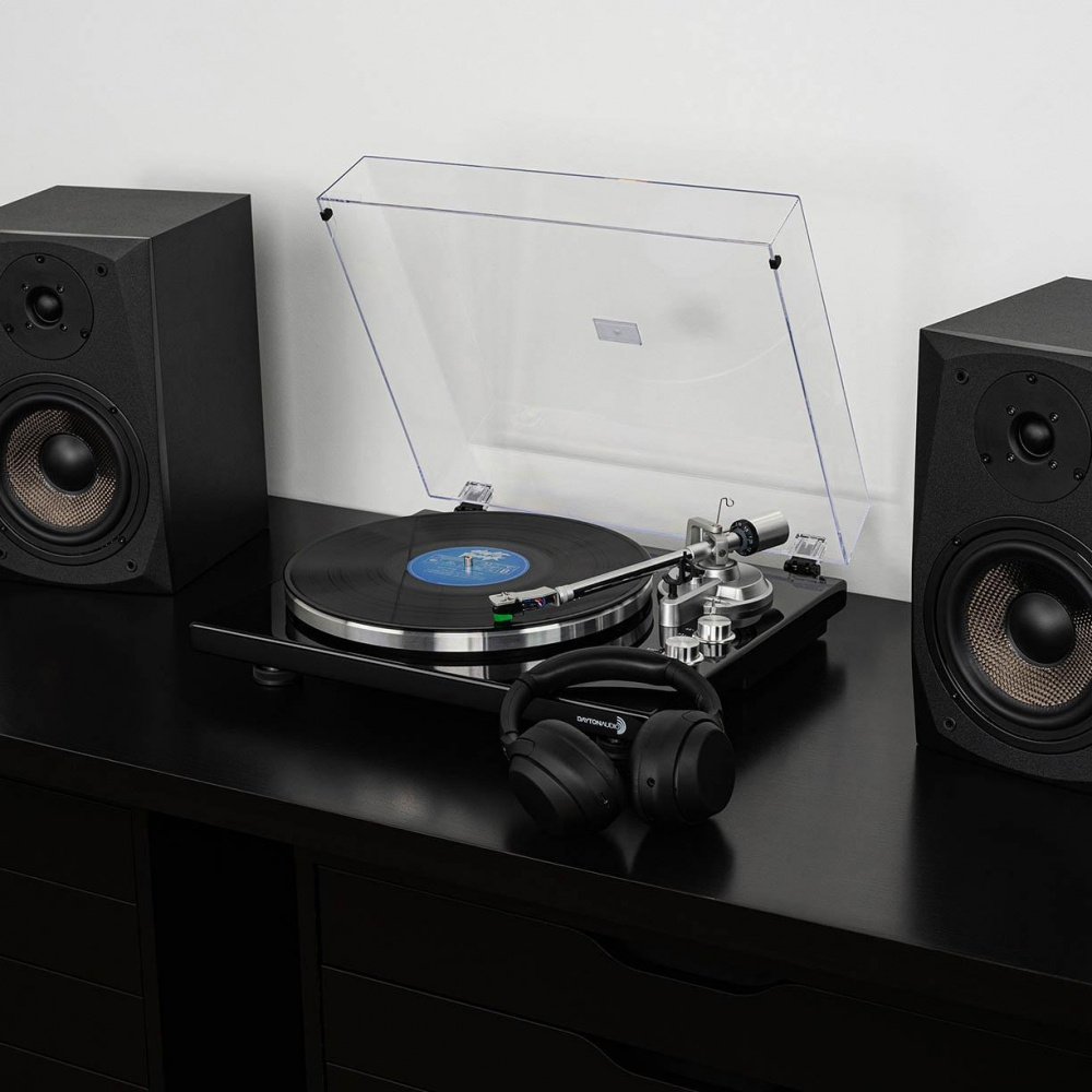Dayton Audio TT-1BTB z Klipsch R-50PM, pakiet winylowy