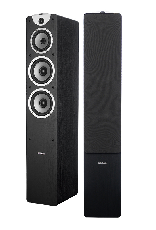 Onkyo TX-8220 i Dynavoice Magic F-7 czarny, pakiet stereo 2.0