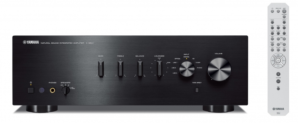 Yamaha A-S501 II z Indiana Line Utah 5, zestaw stereo 2.0 w kolorze czarnym