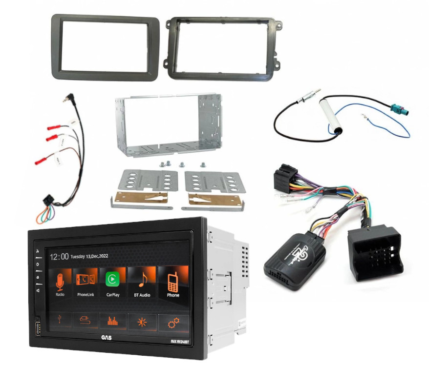 Pakiet instalacyjny Volkswagen 2-DIN & GAS MAX MV240-BT