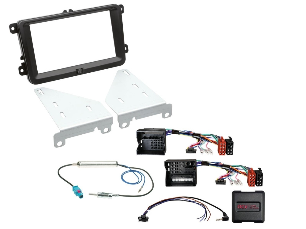 Pakiet car audio JVC KW-M695DBW do VW 2004-
