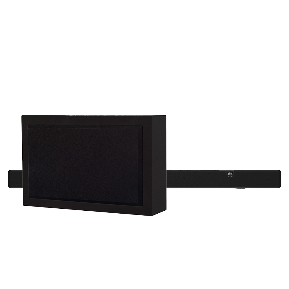Klipsch Flexus Core 200 i DLS Flatsub 8.2, zestaw soundbar z subwooferem