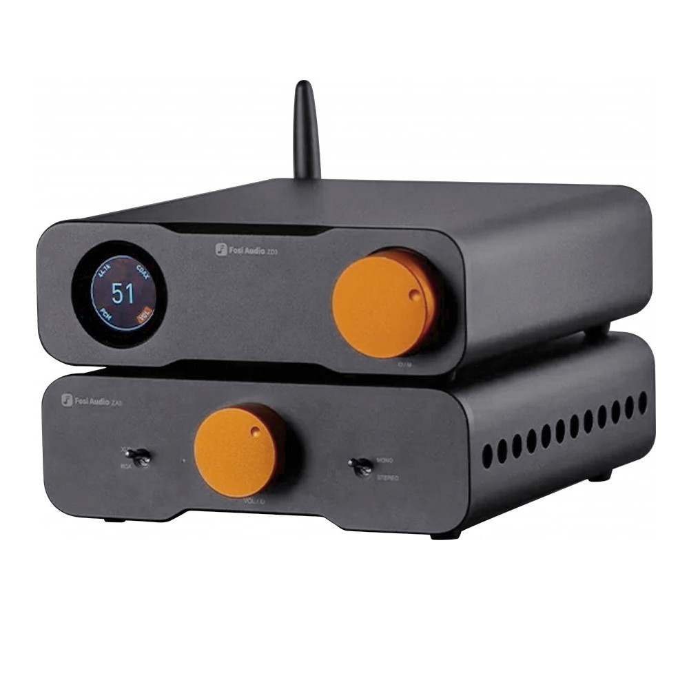 Fosi Audio ZD3 DAC z ZA3, zestaw stereo