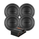 4-pack DS18 ZXI6.4D i GAS MAX PA1-1500.1DZ2, zestaw basowy 4-pack DS18 ZXI6.4D i GAS MAX PA1-1500.1DZ2, zestaw basowy